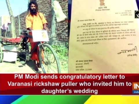 PM Modi Sends Congratulatory Letter To Varanasi Rickshaw Puller Who