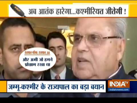 Jammu and Kashmir Governor Satya Pal Malik praises Home minister Amit Shah