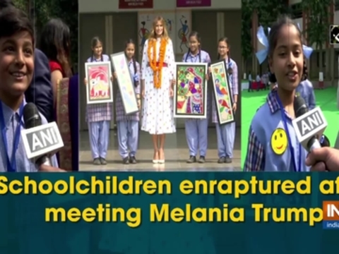 School-children enraptured after meeting Melania Trump