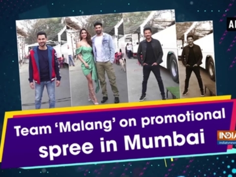 Team 'Malang' on promotional spree in Mumbai