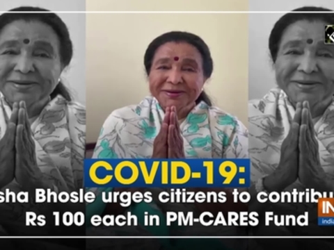 COVID-19: Asha Bhosle urges citizens to contribute Rs 100 each in PM-CARES Fund