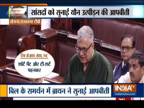 TMC's Derek O'Brien shares molestation story in Parliament, Smriti Irani praises his courage