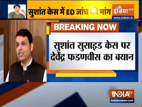 Devendra Fadnavis requests ED to probe misappropriation of funds in Sushant's case