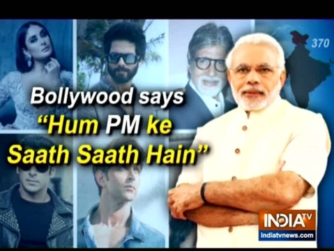 Bollywood celebrities stand with PM Modi for shooting more movies in Kashmir