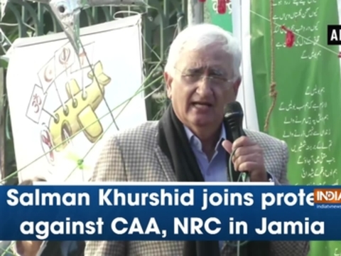 Salman Khurshid joins protest against CAA, NRC in Jamia