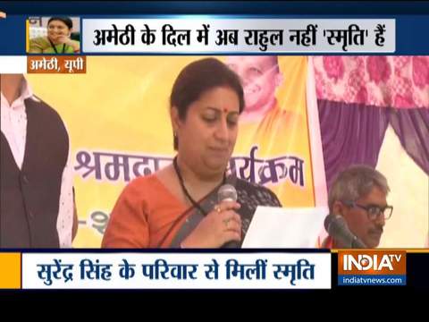 Amethi: Smriti Irani takes ailing woman to hospital in her convoy ambulance