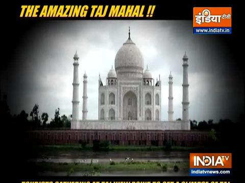 Tourists flock to View Point to get a glimpse of Taj Mahal