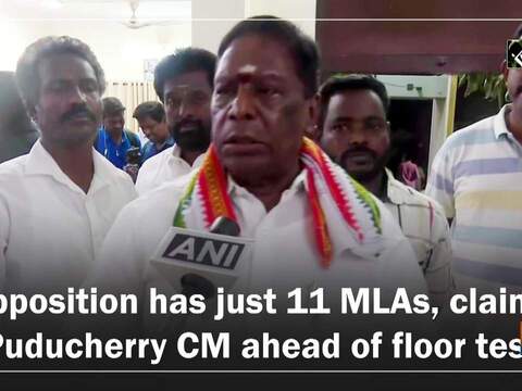 Opposition Has Just Mlas Claims Puducherry Cm Ahead Of Floor Test