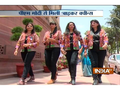 Beti Bachao campaign: PM Narendra Modi meets Biking Queens of Surat