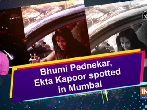 Bhumi Pednekar, Ekta Kapoor spotted in Mumbai