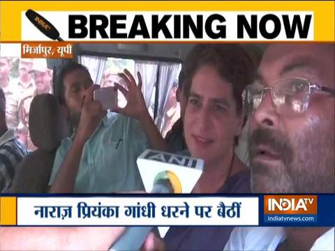 Priyanka Gandhi taken into preventive custody on way to meet Sonbhadra land dispute victims