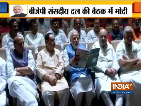 PM Modi attends BJP parliamentary party meeting