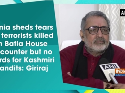 Sonia sheds tears on terrorists killed in Batla House encounter but no words for Kashmiri Pandits