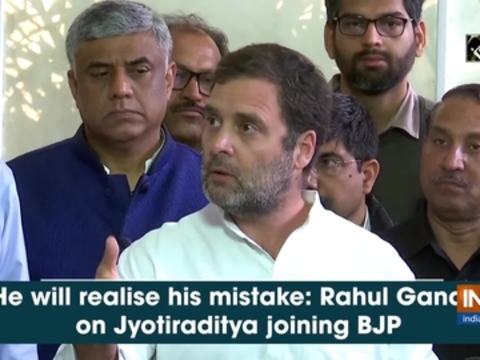 He will realise his mistake: Rahul Gandhi on Jyotiraditya joining BJP