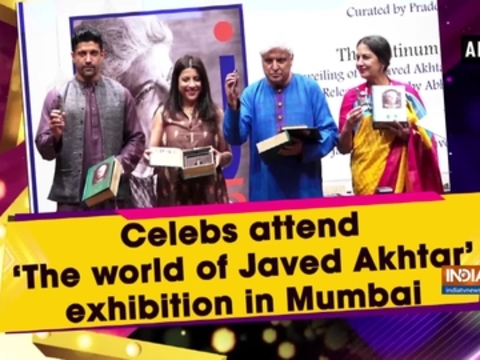 Celebs attend 'The world of Javed Akhtar' exhibition in Mumbai