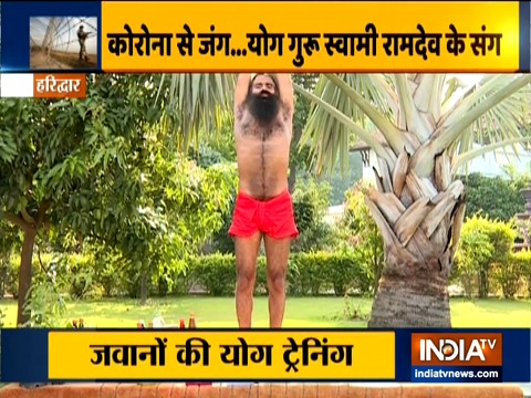 Swami Ramdev shares pranayam that Indian soldiers should do everyday