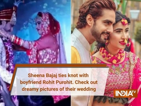 Sheena Bajaj ties knot with boyfriend Rohit Purohit. Check out dreamy pictures of their wedding