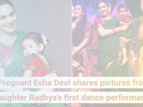 Pregnant Esha Deol shares pictures from daughter Radhya’s first dance performance