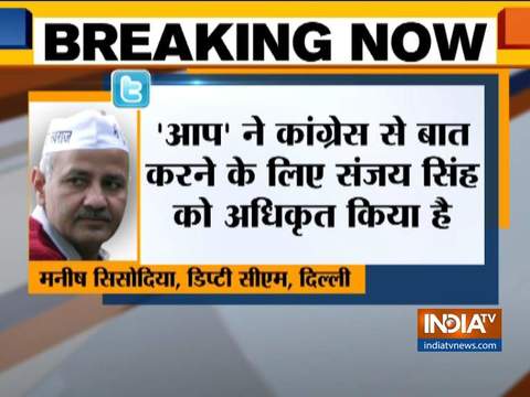 AAP authorises Sanjay Singh to talk to Congress and form strategy to defeat BJP : Manish Sisodia