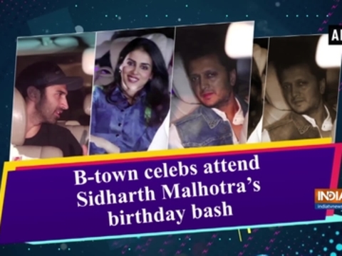 B-town celebs attend Sidharth Malhotra's birthday bash