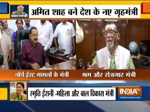 Narendra Modi Cabinet 2.0: Santosh Gangwar takes charge as Ministry of Labour & Employment