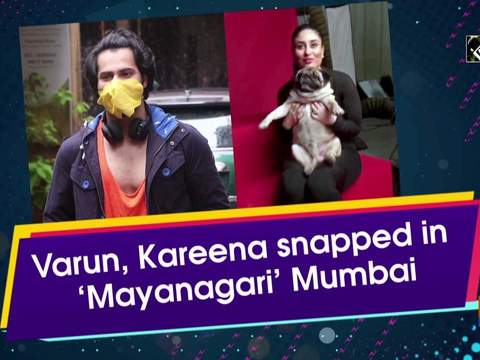 Varun, Kareena snapped in 'Mayanagari' Mumbai