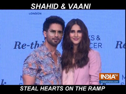 Shahid Kapoor and Vaani Kapoor walk the ramp together