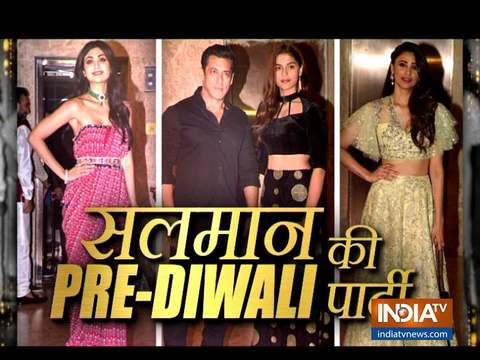 Salman Khan, Shilpa Shetty attend pre Diwali bash