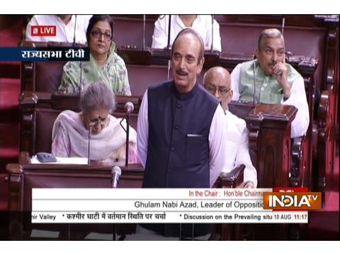 Why didn't PM speak over Kashmir violence uptill now: Ghulam Nabi Azad