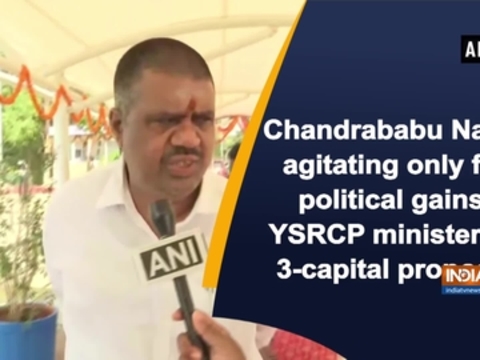 Chandrababu Naidu agitating only for political gains: YSRCP minister on 3-capital proposal