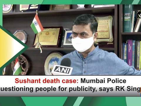 Sushant death case: Mumbai Police questioning people for publicity, says RK Singh