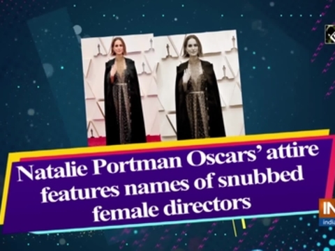 Natalie Portman Oscars' attire features names of snubbed female directors