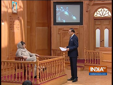 Mehbooba Mufti In Aap Ki Adalat: If US can have talks with Afghan Taliban, why can't India-Pak