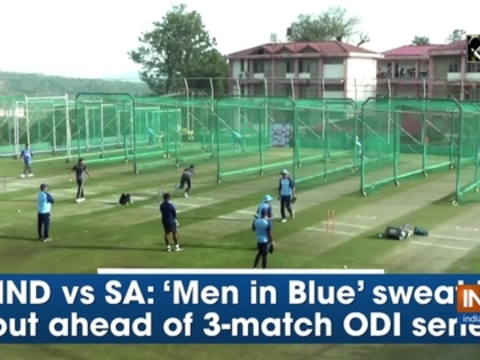 IND vs SA: 'Men in Blue' sweat it out ahead of 3-match ODI series