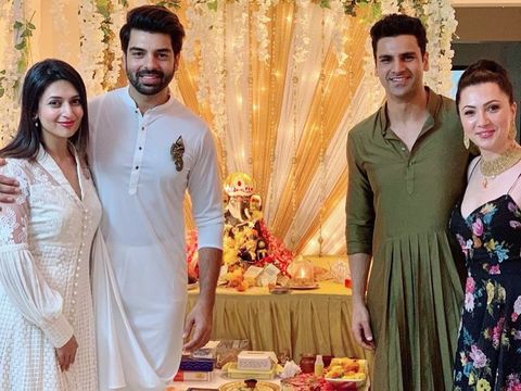 Divyanka Tripathi and husband Vivek Dahiya's Ganesh Chaturthi 2019 celebration