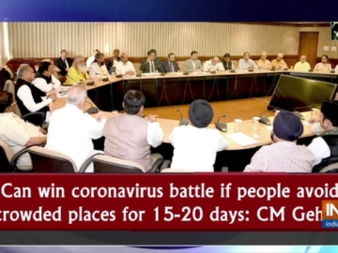 Can win coronavirus battle if people avoid crowded places for 15-20 days: CM Gehlot