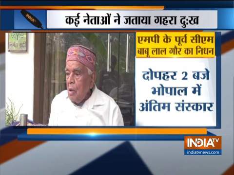 Former Madhya Pradesh CM Babulal Gaur dies at 89