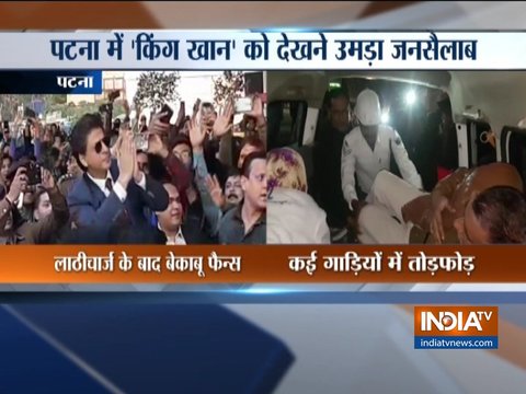 Thousands of fans gathered to see Shah Rukh Khan in Patna