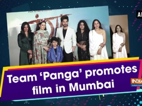 Team 'Panga' promotes film in Mumbai