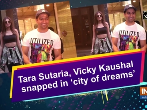 Tara Sutaria, Vicky Kaushal snapped in 'city of dreams'