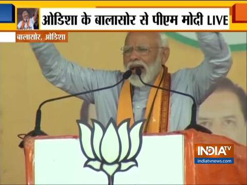 LS Polls 2019: PM Modi addresses rally in Odisha's Balasore