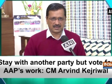 Stay with another party but vote for AAP's work: CM Arvind Kejriwal