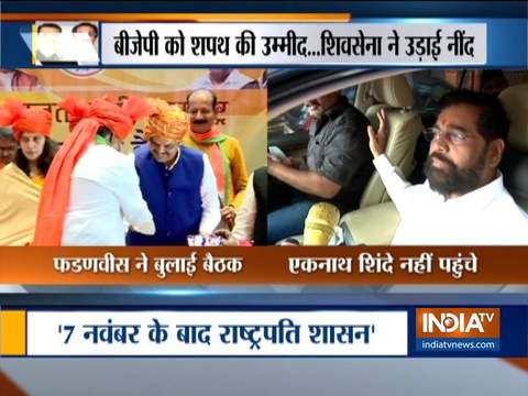 Eknath Shinde misses cabinet sub committee meeting called by Devendra Fadnavis