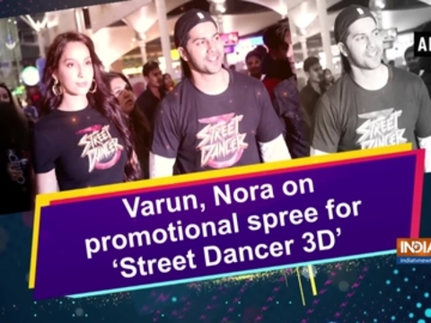 Varun, Nora on promotional spree for 'Street Dancer 3D'