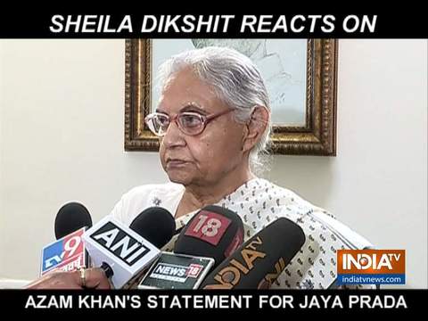 Unacceptable remark: Sheila Dikshit on Azam Khan's statement on Jaya Prada