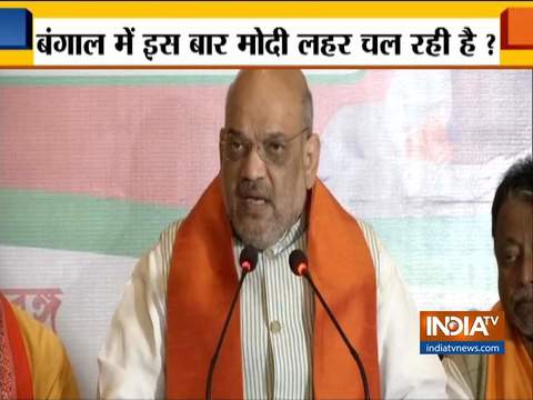 LS Polls 2019: Amit Shah addresses press conference in Kolkata