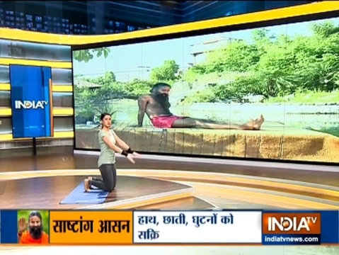 Vakrasana Yoga Pose aids in promoting good physical health: Swami Ramdev