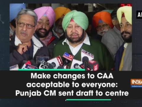 Make changes to CAA acceptable to everyone: Punjab CM sent draft to centre