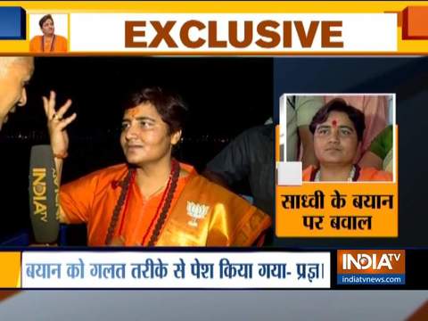 Sadhvi Pragya replies to EC notice, claims her remark on martyr Hemant Karkare was misinterpreted