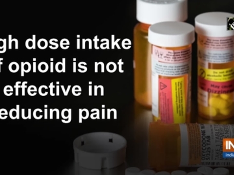 High dose intake of opioid is not effective in reducing pain